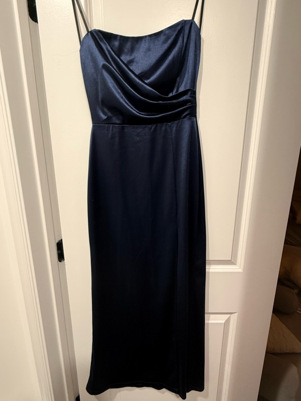 Navy Blue Body Con Dress